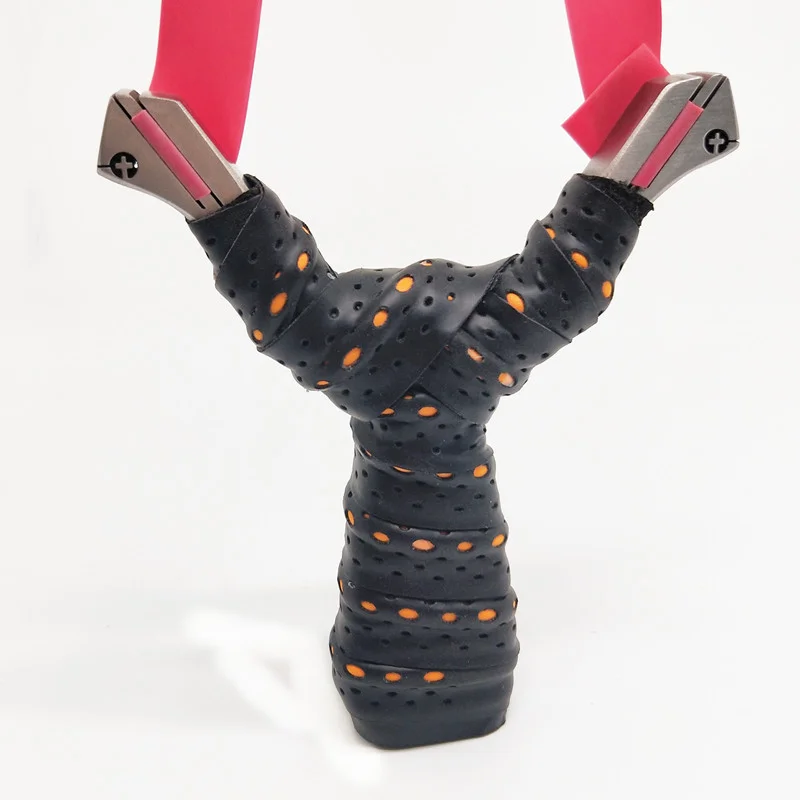 

High quality outdoor shooting competition slingshot stainless steel hunting big bow door slingshot with rubber band accessories