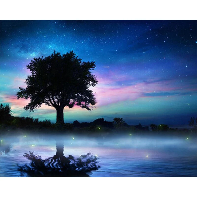 Набор для алмазной вышивки сделай сам картина с квадратными стразами мозаика