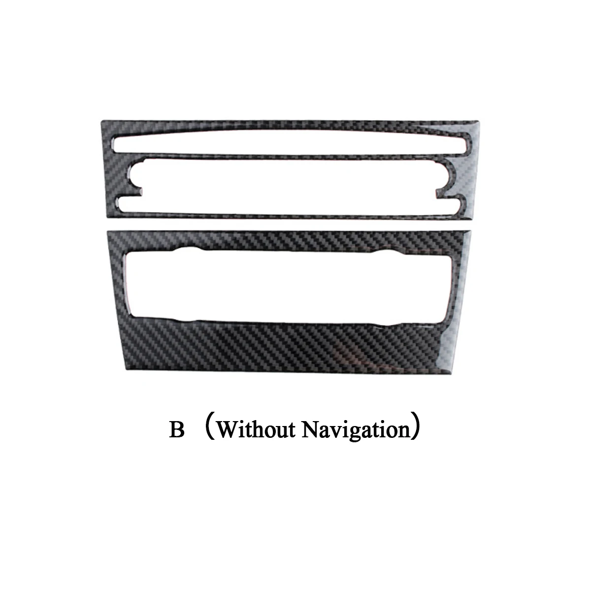 

For BMW 3 Series E90/92/93 Air Conditioning CD Panel Decoration Frame Carbon Fiber Sticker Car Navigation Frame Car Sticker