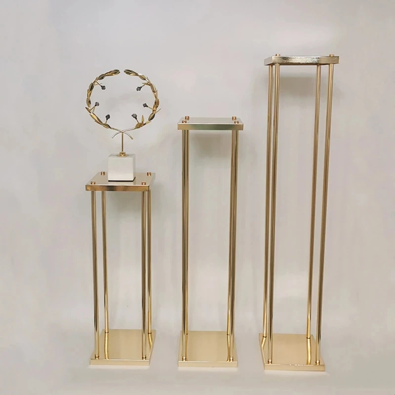 

Металлическая подставка для цветочной вазы, стоечный металлический центральный элемент для украшения дороги, свадьбы, праздника, вечевече...