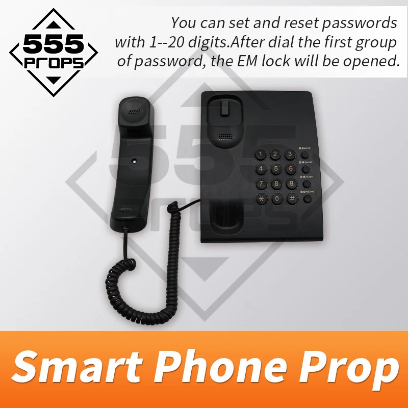 Реквизит 555 для комнаты бега реквизит ужасного смартфона звонков на смартфон