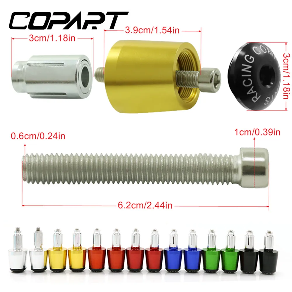 For SUZUKI Bandit 650S GSF 250 600 600S 650 650N 1200 1250 7/8&quot 22MM Motorcycle Handle Bar Hand Grips Handlebar End Cap |