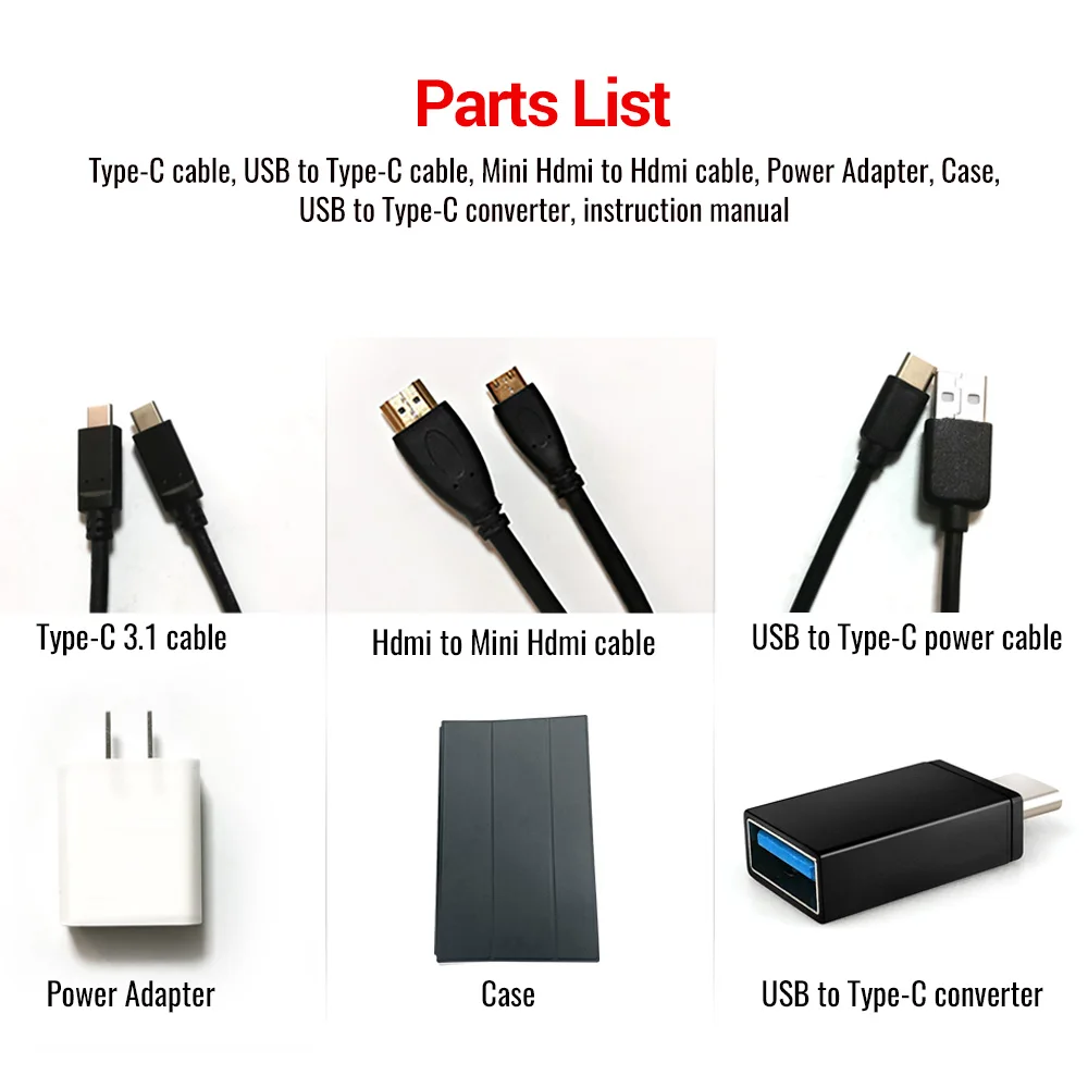 15.6 портативный монитор 1080 IPS экран USB Type C HDMI дисплей для телефона ПК ноутбука PS4