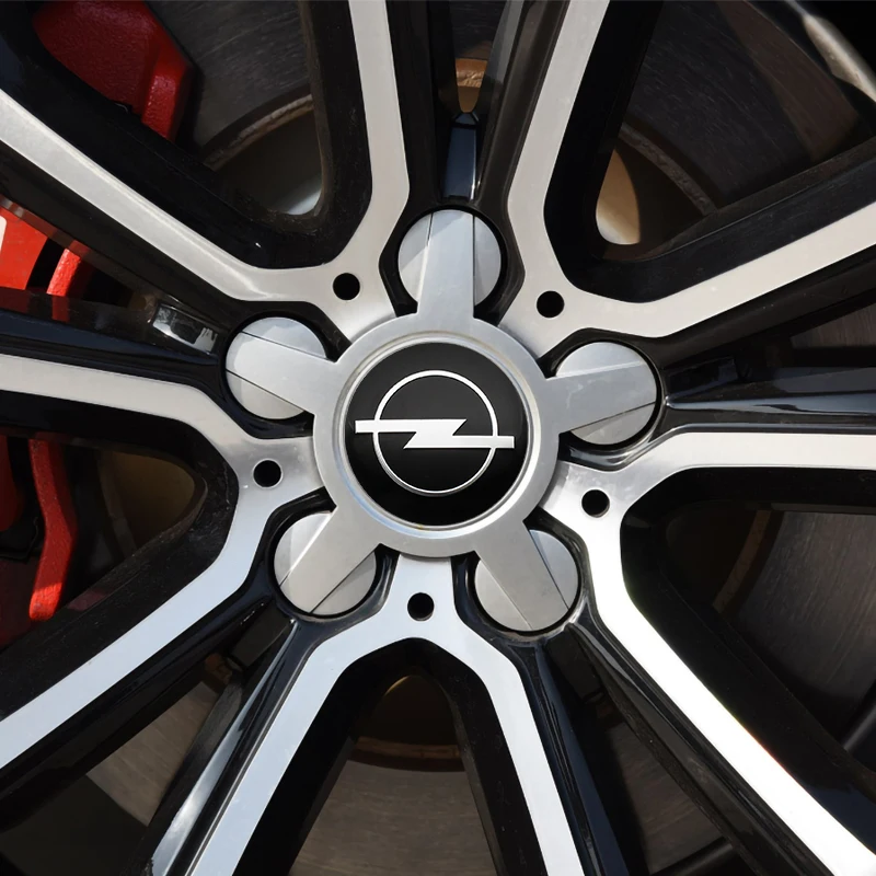 Наклейки на крышки для Opel Astra j h g k Insignia Corsa d Vectra c 4 шт. 56 мм аксессуары украшения