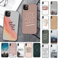 bible quotes verse jesus phone case for iphone 13 11 12 pro xs max 8 7 6 6s plus x 5s se 2020 xr cover