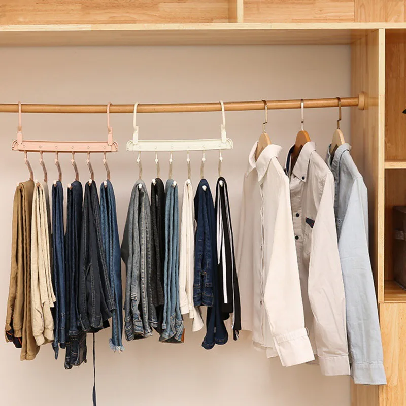 10 шт./лот вешалка для одежды из нержавеющей стали Нескользящие вешалки с крючками