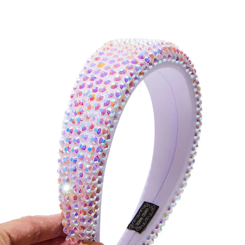 Новый Полный Стразы повязки для волос женщин и девушек Элегантная обувь на