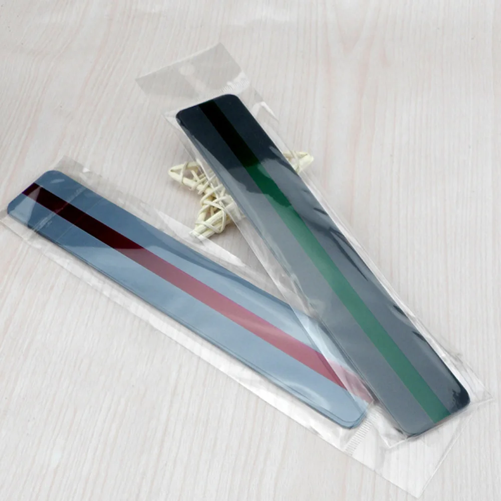 

16Pcs Creative Transparent PVC Bookmarks Simple and Morden Bookmarks Bookmarks Size Large