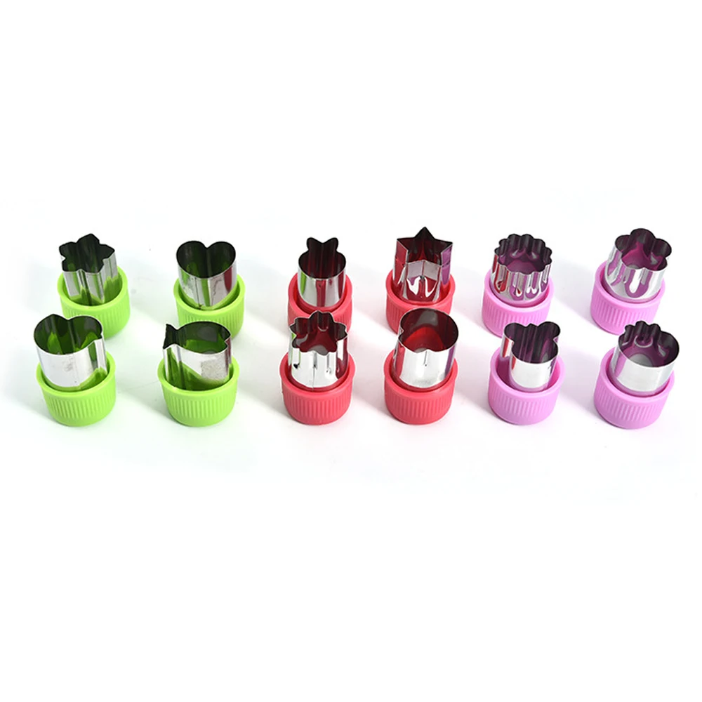 

12pcs Cookie Cutter Set 3D DIY Baking Mold Stainless Steel PP Biscuit Maker Cake Decoration Tool Kitchen Utensil