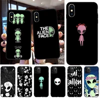 aesthetics cute cartoon alien phone case for iphone 6 6s 7 8 plus xr x xs xsmax 11 12 pro mini max