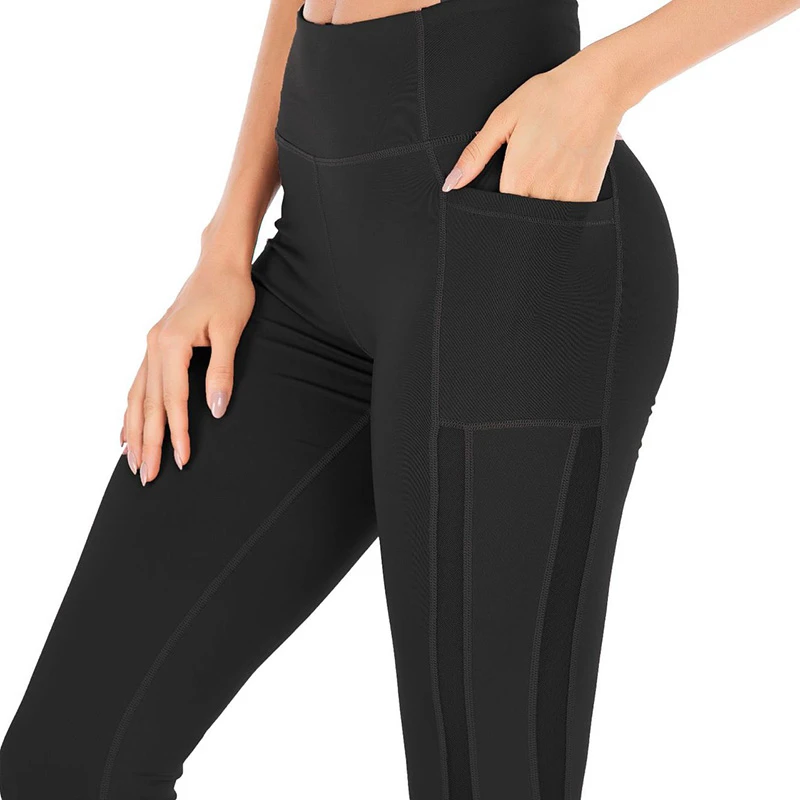 Breathable Slim Yoga Leggings Fitness Women High Waist Sport Pants Elastic Gym Training Energy Tights Active Sportswear | Спорт и