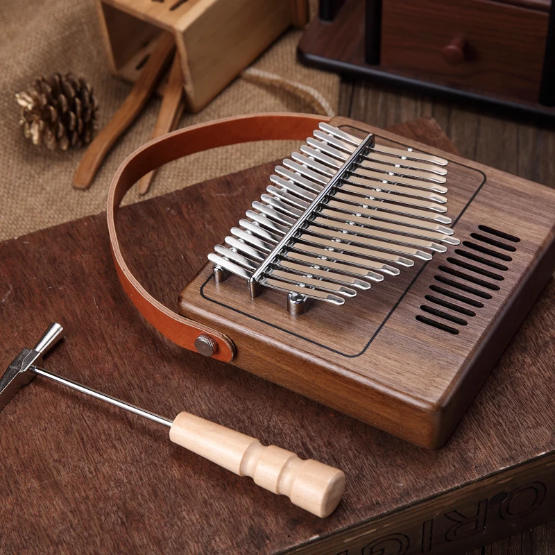 Портативное пианино 17 клавиш калимба клавиатура для большого пальца