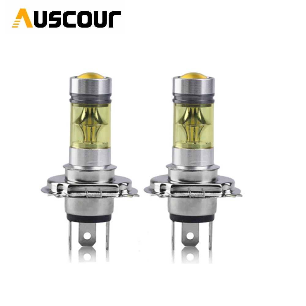 Противотуманный светильник 100 Вт H4 золотистый желтый 3000 К с функцией