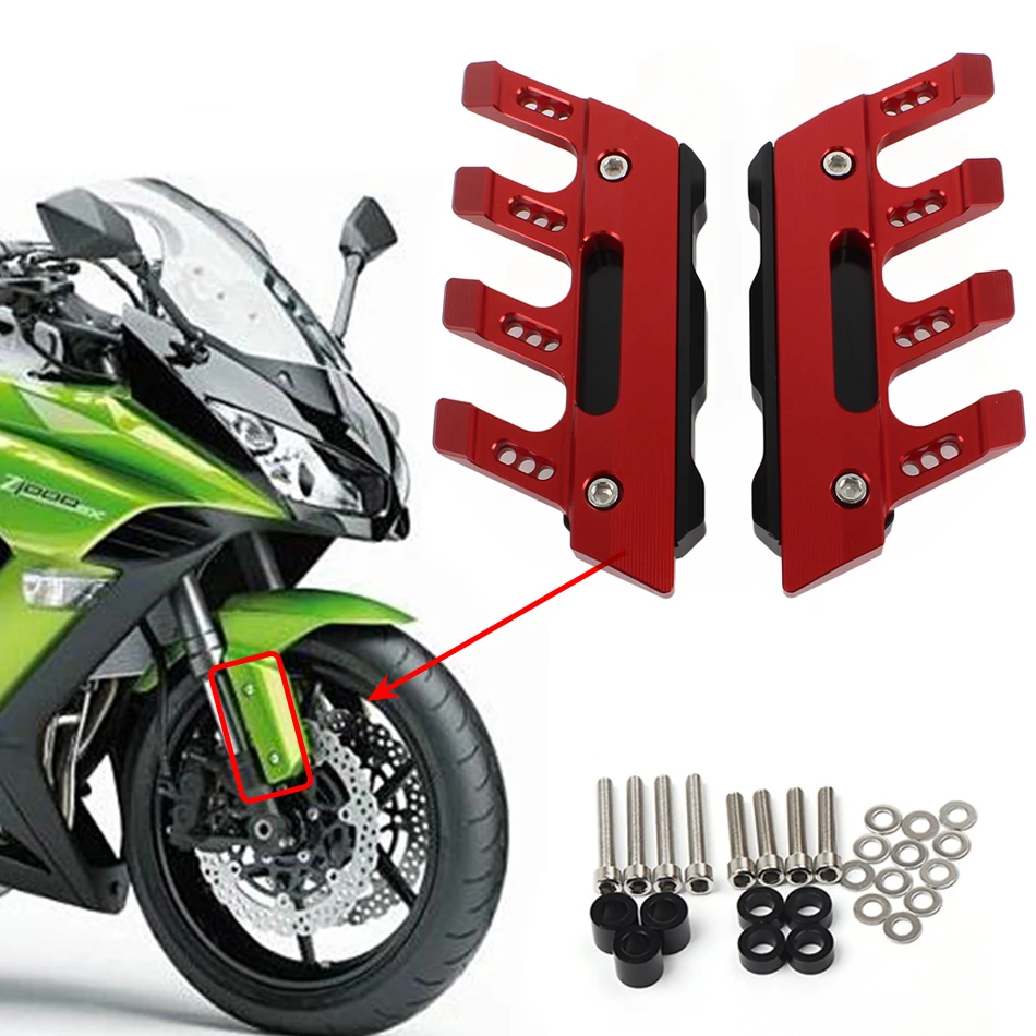 

For Kawasaki Ninja Z1000SX Z1000 SX/Tourer Motorcycle Mudguard Front Fork Protector Guard Block Front Fender Slider Accessories