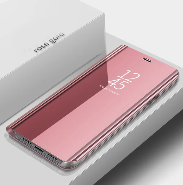 Умный зеркальный флип-чехол для samsung Galaxy Note 10 8 9 S8 S9 плюс S7 край A5 A7 J3 J7 J5 J4 J6 J8 A6 A8 J2 премьер-Чехол