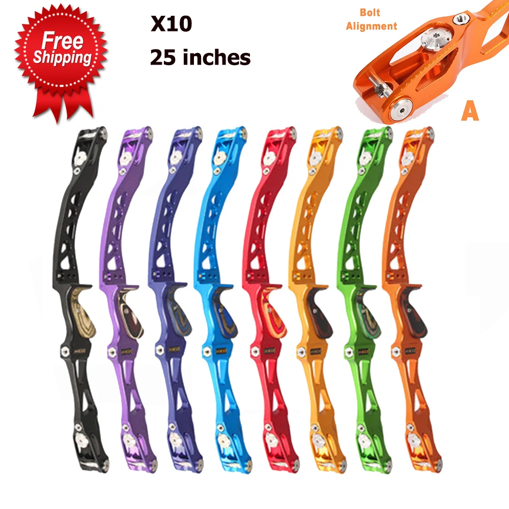 

Sanlida Archery X10 высококлассный Рекурсивный лук ILF Riser 25 дюймов, CNC 6061-T6 анодированные цвета Охота Стрельба Спорт на открытом воздухе