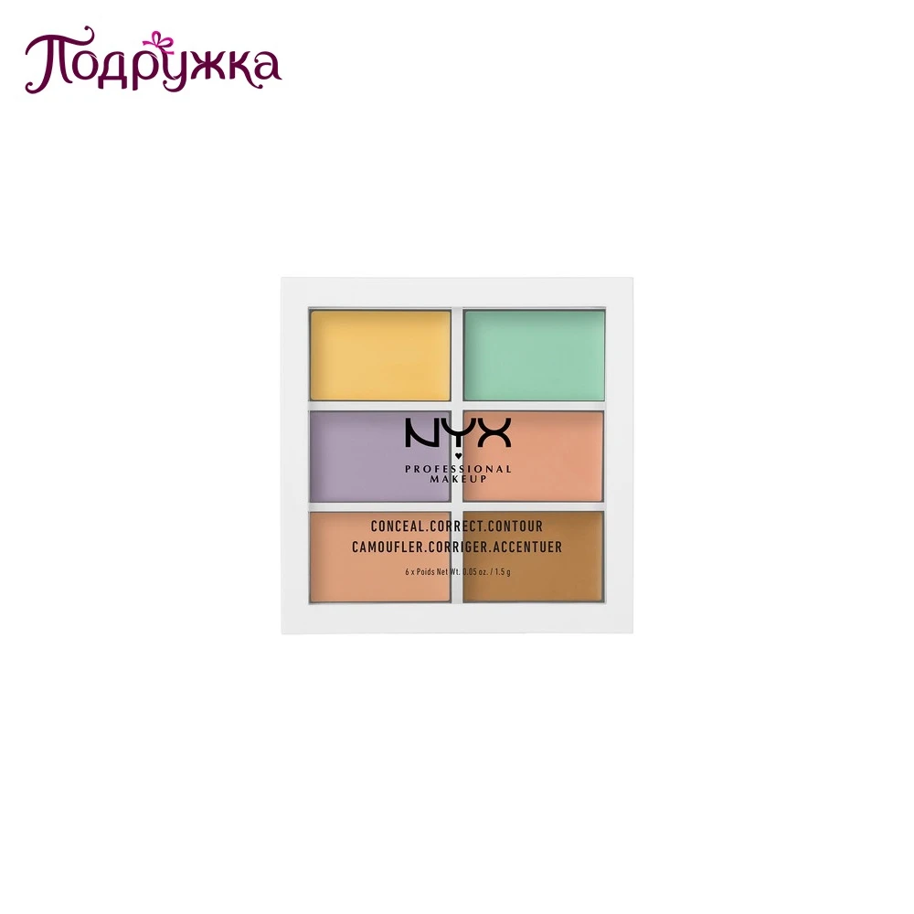Набор консилеров для лица NYX PROFESSIONAL MAKEUP COLOR CORRECTING CONCEALER тон 04 6 оттенков - купить по