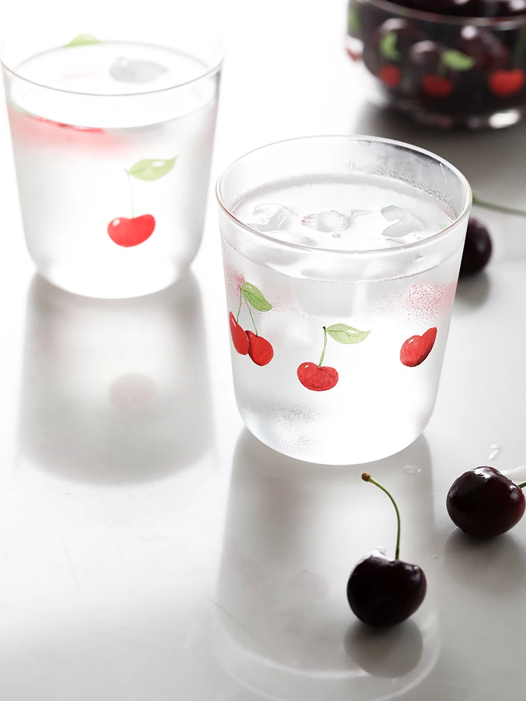 

Creative Cute Glass Cups Travel Art Espresso Art Kitchen Dining Modern Transparent Glass Cup Copas De Vino Home Drinkware DB60BL