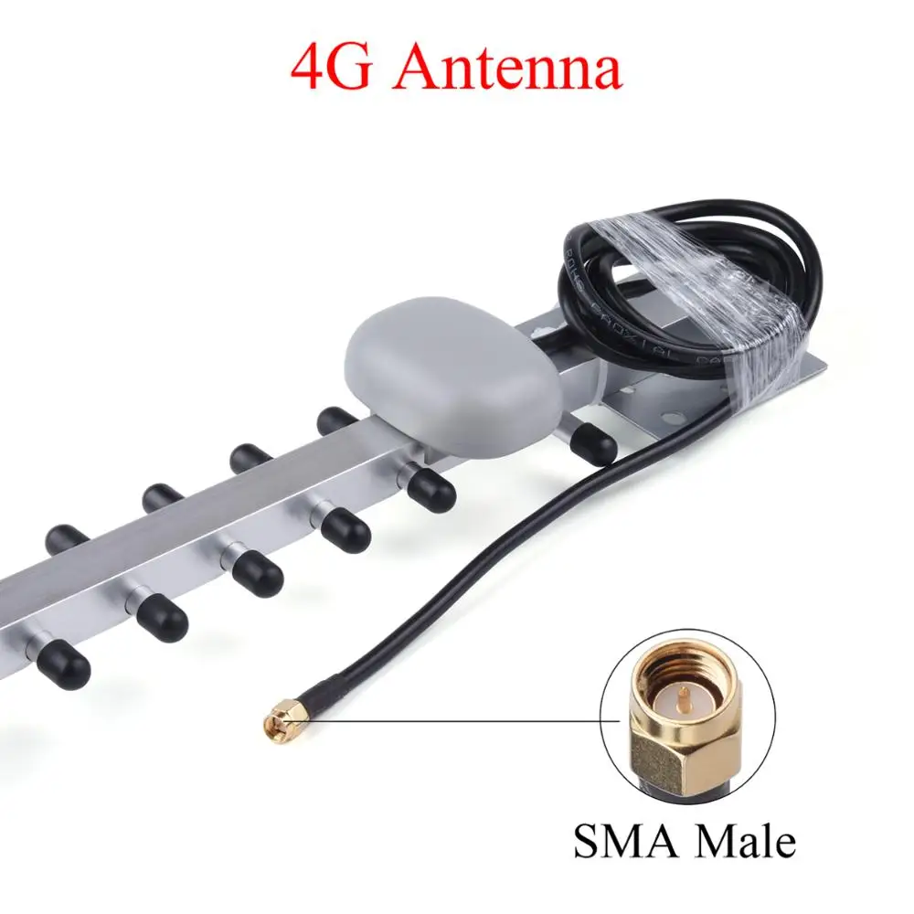 FR&RU Warehouse 4G/2.4G WiFi Antenna 25dBi RP-SMA/SMA Male Outdoor Wireless Yagi Antenna For Router Booster Amplifier Modem
