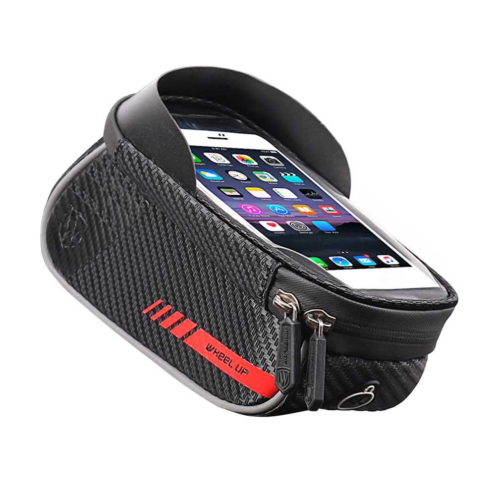

WHEEL UP Bicycle Pouch Waterproof Rainproof Touch Screen Mobile Phone Bags MTB Mountain Bike Front Tube Handlebar Pouch