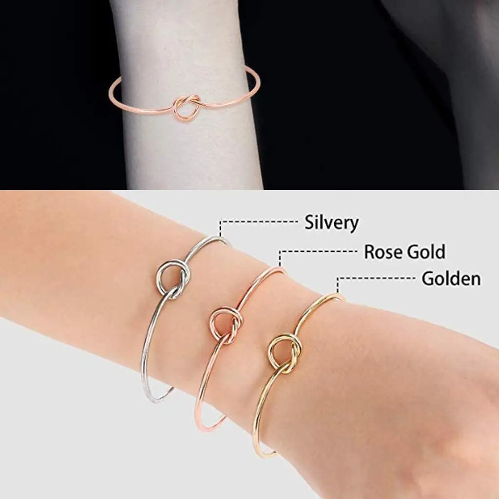 Lvcky 12 шт. браслеты с узлом в форме сердца простые манжеты эластичный браслет для