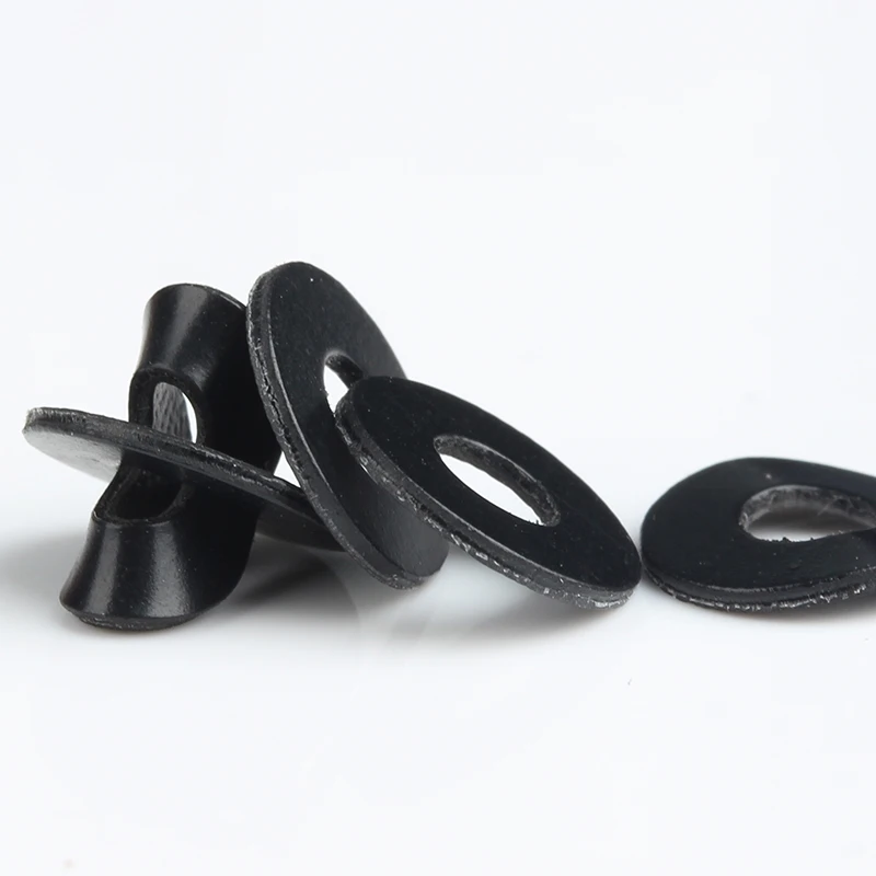 

100PCS PVC Soft Washers M2 M2.5 M3 M4 M5 M6 M8 M10 Soft Plastic Gasket Black Insulation Flat Paded For Screw