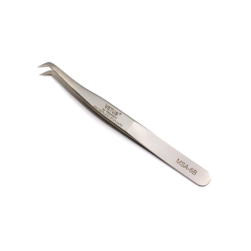 VETUS MSA-6B Пинцет для ресниц 3D/6D объемное наращивание ресниц Цветущий Пинцет веерный Пинцет для ресниц