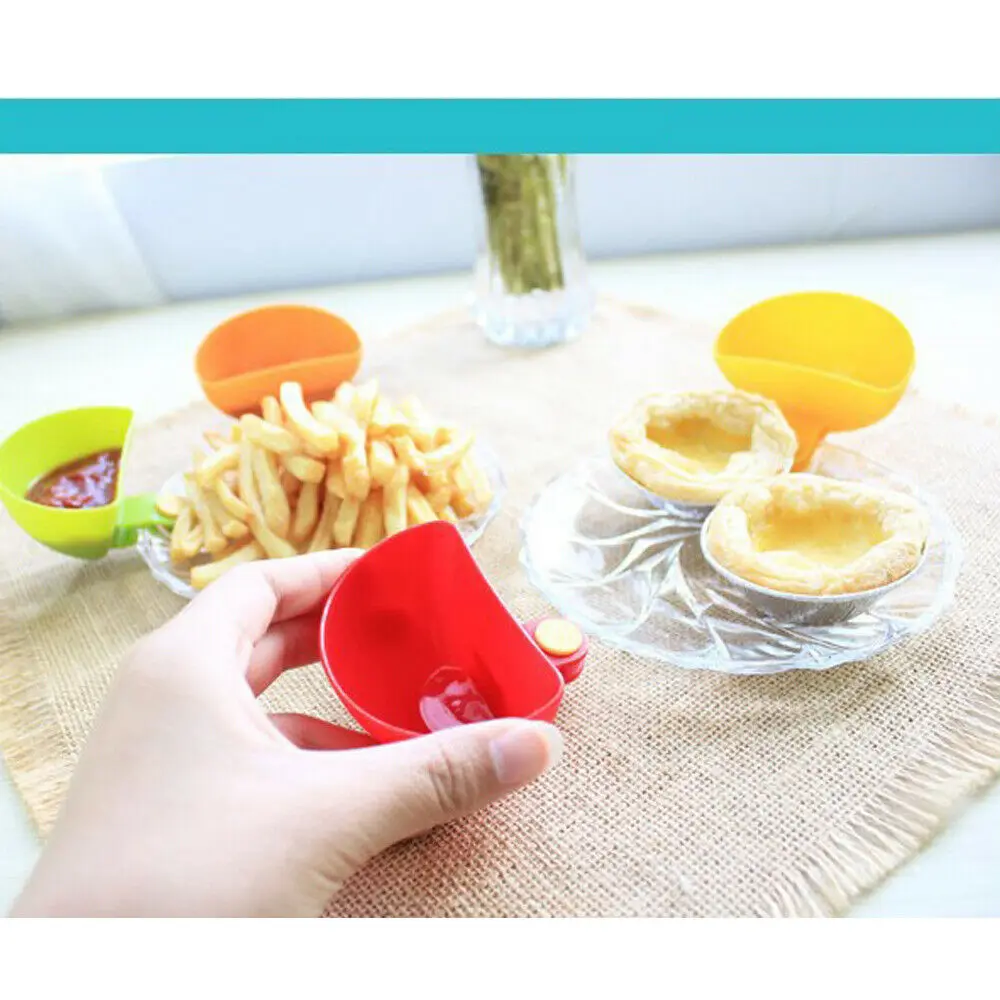Kitchen Tools Dipzy Clips Dipping Sauce Holders Herb Spice Food Ketchup BBQ Blue Ranch Dressing Crate Kit |