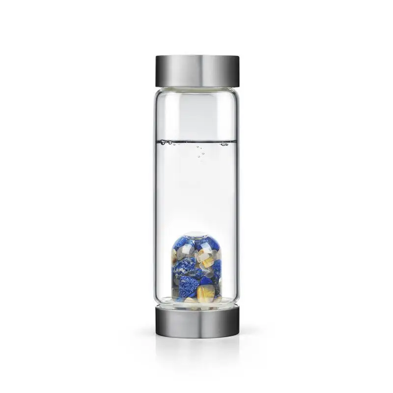 600ml Creative Gemstone Water Cup Natural Crystal Energy Bottle Glass Healing Free Shipping WB1089 | Дом и сад