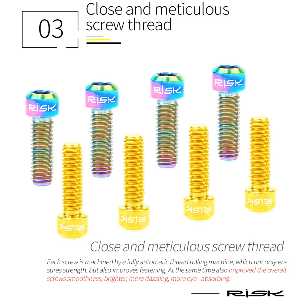 Зажим для дискового тормоза болт из титанового сплава M6 * 18 мм 20 4 шт. зажим горного