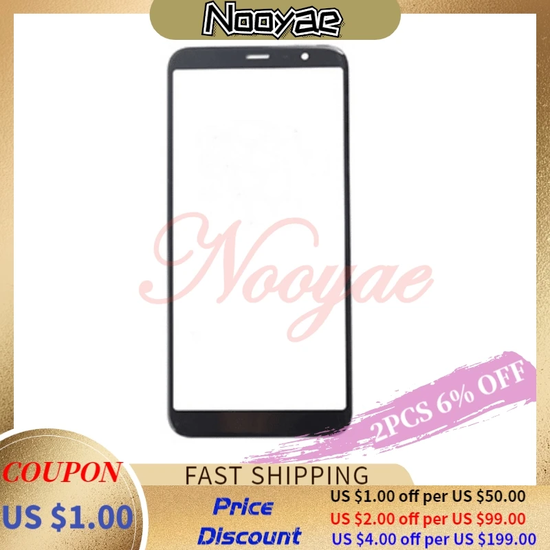 Черная/белая Передняя Сенсорная панель ЖК дисплея объектив для Meizu M6T Meilan 6T M811H M811Q