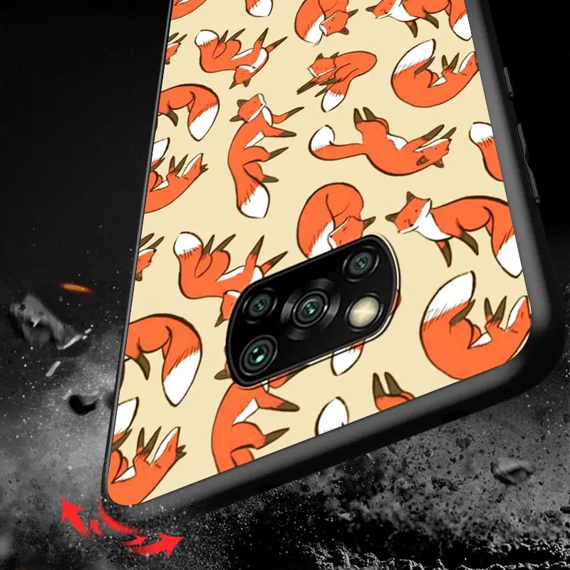 

Cute cartoon animal fox For Xiaomi Mi POCO M3 M2 C3 X3 NFC F2 Pro X2 F1 Mi Play Mix 3 A3 A2 A1 6 5 lite Soft Phone Case