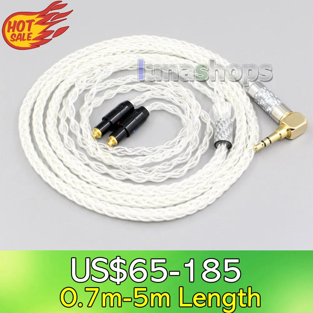 LN006776 4 мм XLR Сделано в Китае 2 5 3 99% чистого серебра 8 Core наушники кабель для Shure SRH1540