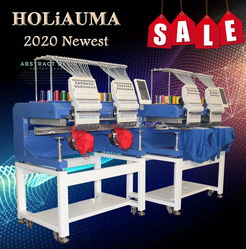 Хорошее качество 2 головы 15 видов цветов же с Tajima компьютеризированная вышивка