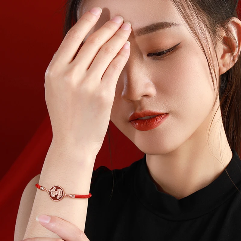 Браслет ручной работы с двумя храбрыми бусинами для мужчин и женщин ювелирные