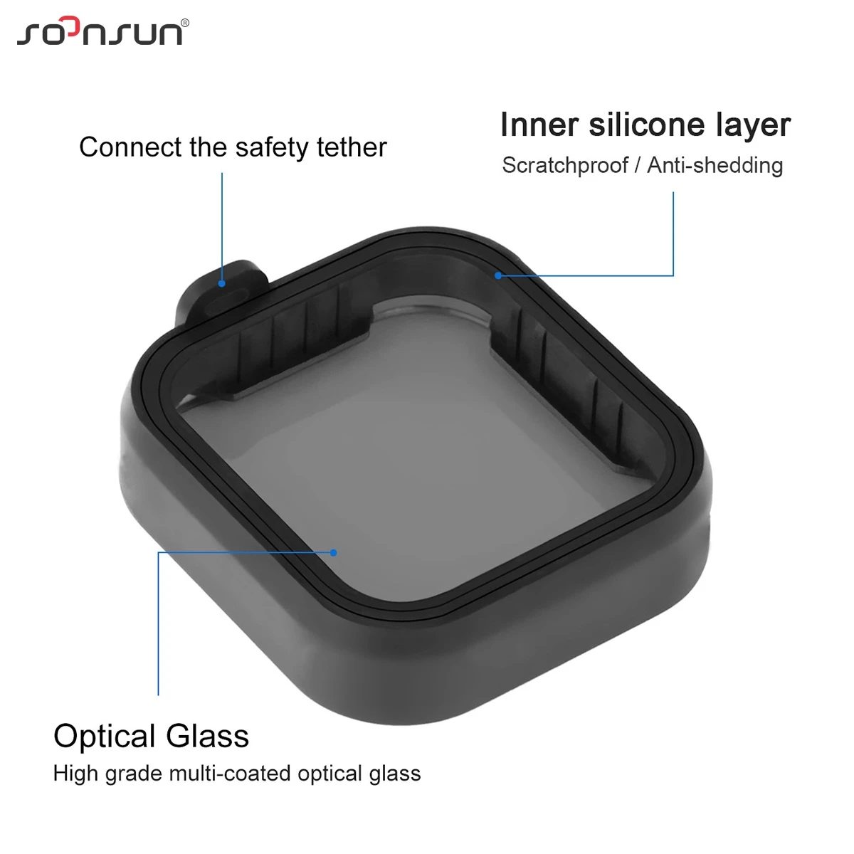 Набор фильтров SOONSUN CPL ND8 ND16 ND32 ND для GoPro Hero 10 9 Black фильтр объектива Go Pro Аксессуары |