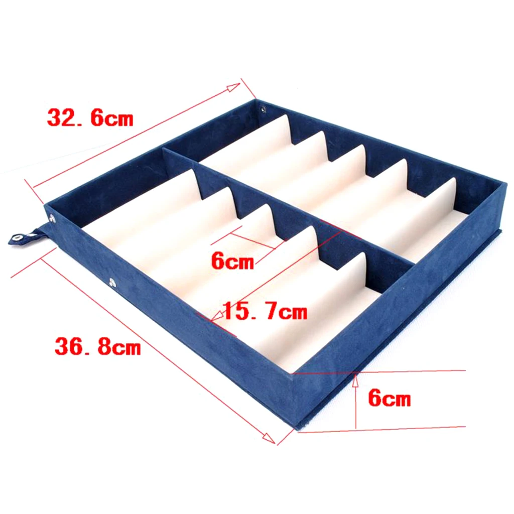

12-Pair Sunglasses Storage Case Box with Lid, The Lid Can Be Used as a Kick Stand