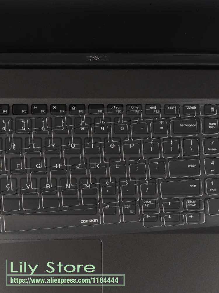 Чехол для клавиатуры ноутбука из ТПУ высокочеткий Dell Precision 3530 3540 3541 5540 7540 7740 7530 7730