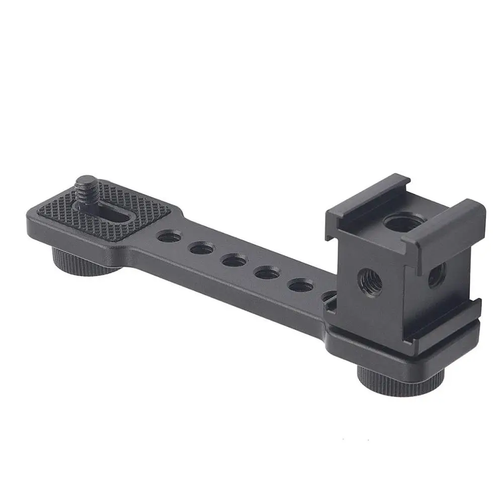 3 в 1 тройное крепление для холодного башмака штатив со светодиодной подсветкой