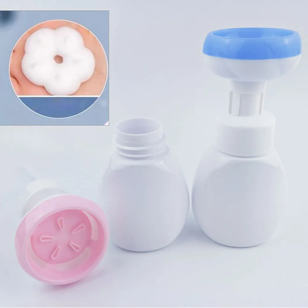 

250ML Soap Bottle Foaming Lotions Refillable Bottle Flower Pump Head Soap Shampoo Cosmetic Empty Bottle Soap Dishes