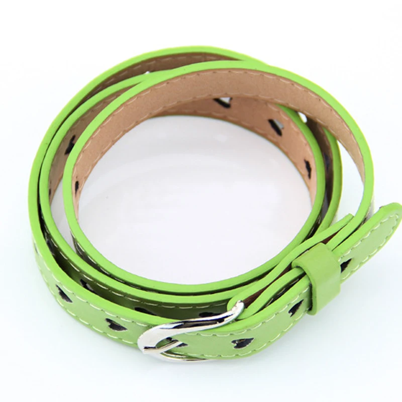 Женский ремень в форме сердца из искусственной кожи без сверления джинсов