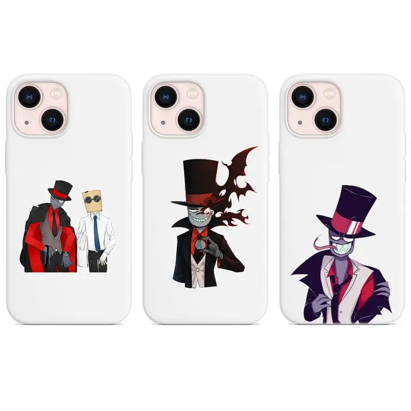 

Villainous Animation Phone Case for iphone 13 12 XS 11 pro max mini SE 2020 6 6s 7 8 plus X XR cases candy color white funda