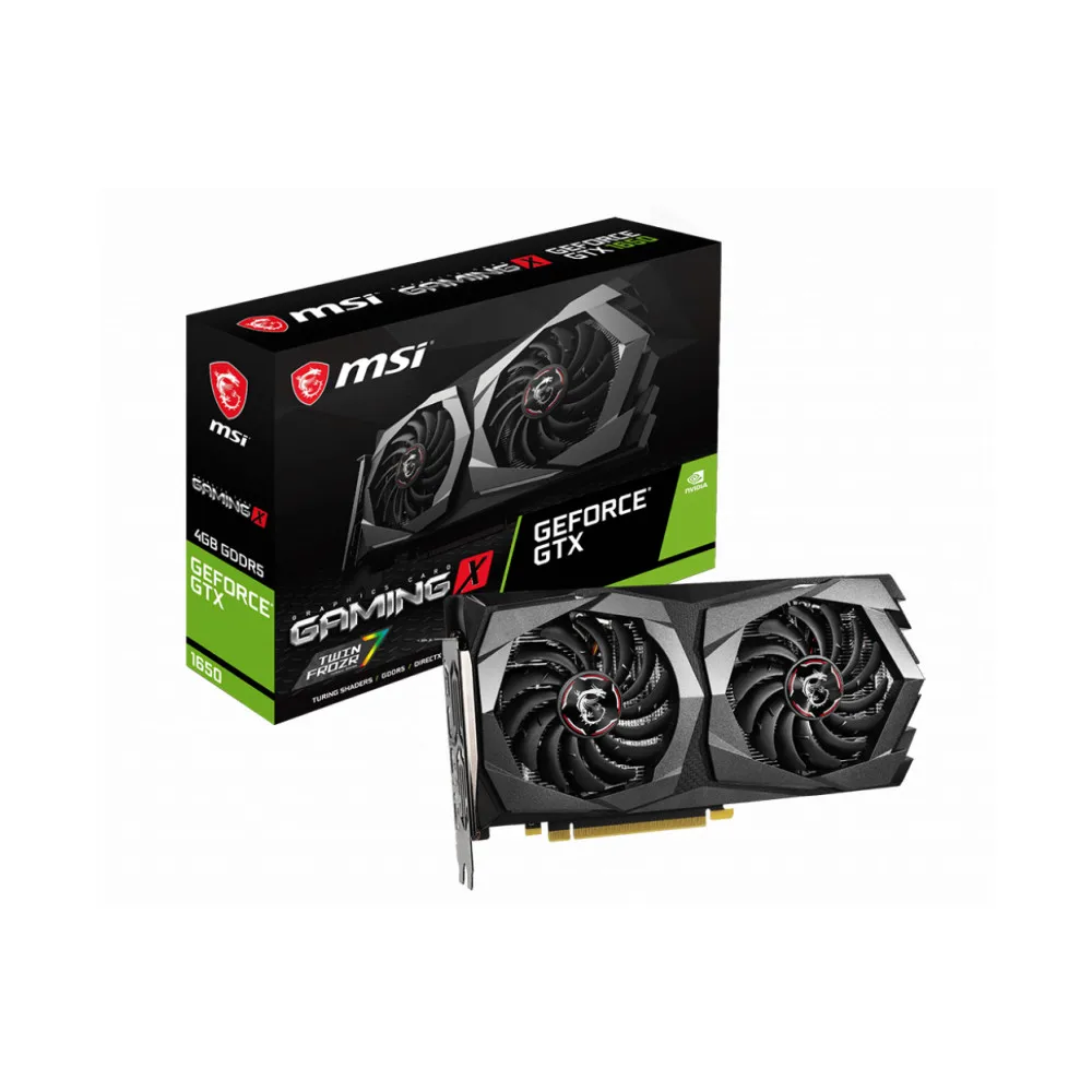 Видеокарта MSI PCIE16 GeForce GTX 1650 D6 GAMING X 4GB 1860 МГц 8 Gbps 128 бит GDDR5|Видеокарты| |