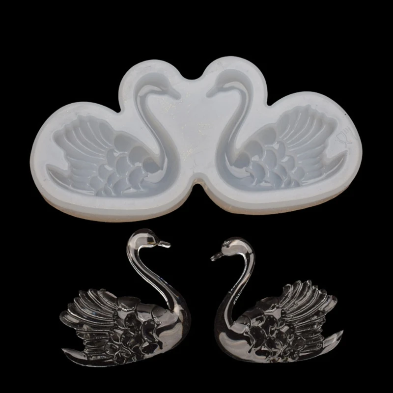 

Swan Shaped Epoxy Silicone Mold Key Chain Pendant Decorative DIY Silicone Mold Gifts to your Family and Friends Handmade Crafts