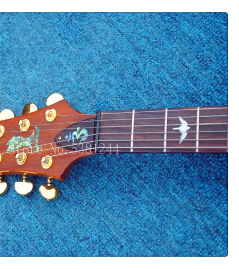 Бесплатная доставка электрогитары 6 струнная гитара корпус из желтого тигра