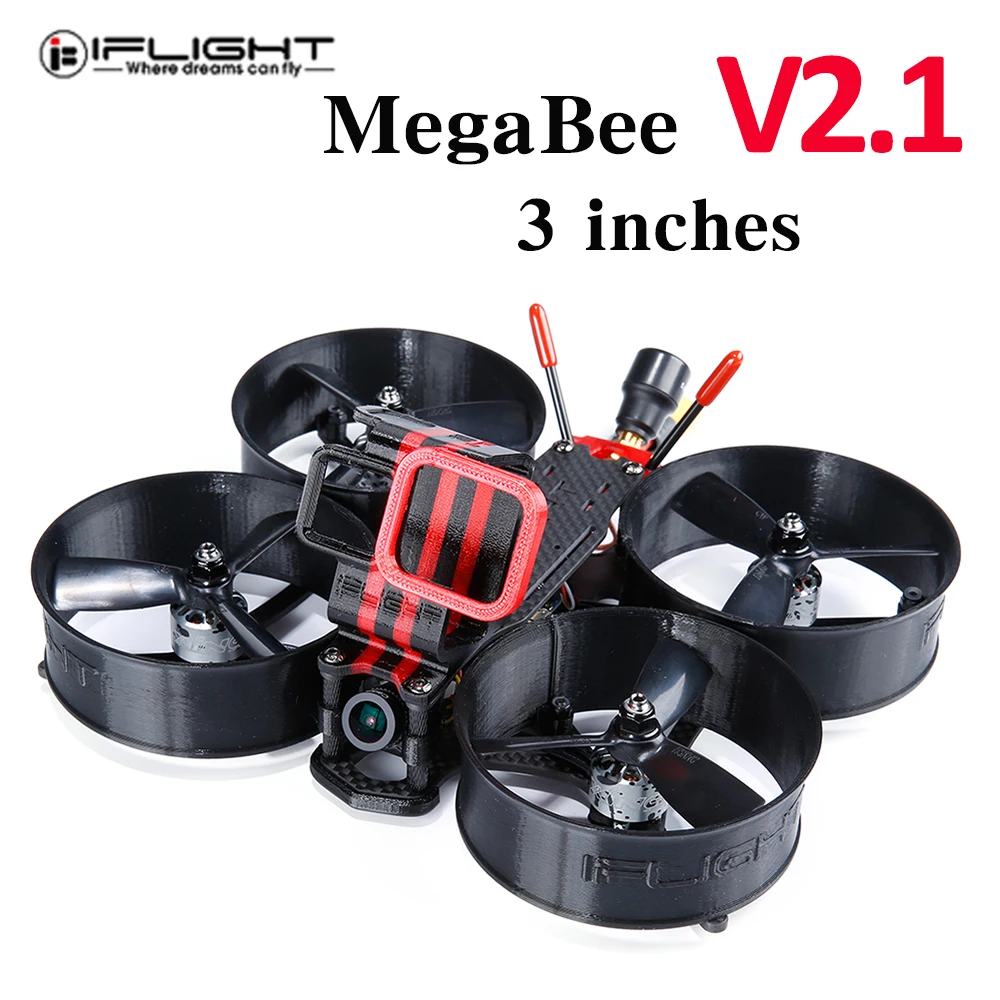IFlight MegaBee V2.1 рамка SucceX F4 игровые джойстики 35A 4-в-1 ESC XING 1408 3600KV бесщеточный мотор ForDrone
