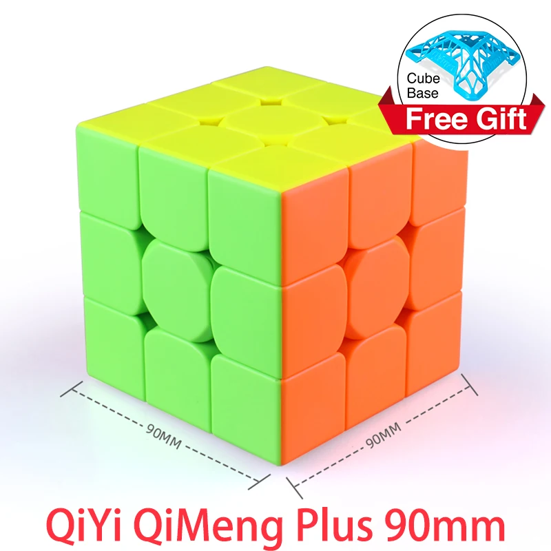 QiYi QiMeng Plus 3x3 90 мм магический куб без наклеек большой 3x3x3 скоростной Куб 9 см