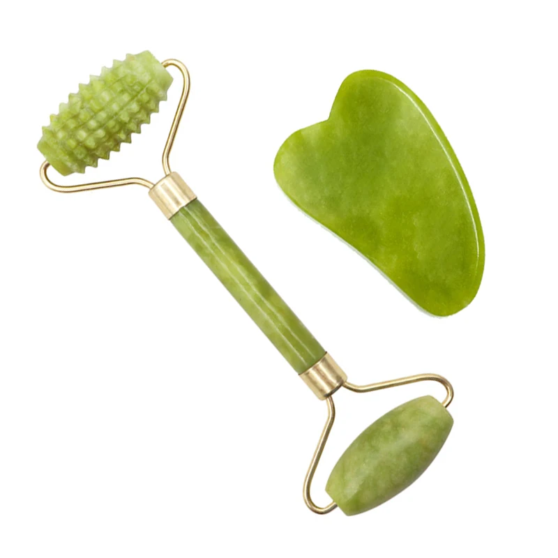 2 шт. Нефритовый роликовый массажный Набор для лица | Красота и здоровье