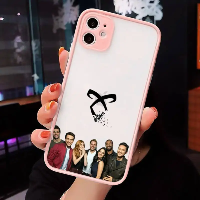 

Series Shadowhunters TV Phone Case Matte Transparent for iPhone 7 8 11 12 s mini pro X XS XR MAX Plus cover funda