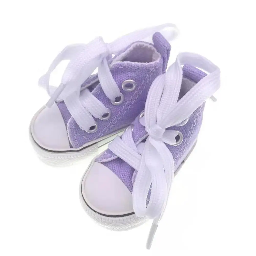Lilac F Tilda 6 см парусиновые кроссовки для кукол Paola Reina Minifee, мини-игрушка спортивная обувь 1/4 Bjd кукла спортивная обувь аксессуары для кукол игрушки - Цвет: Lilac F